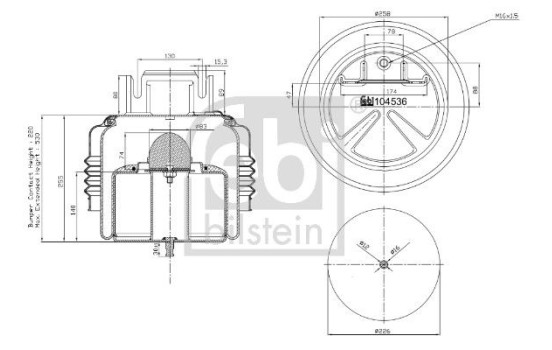 Spring bellows, air suspension