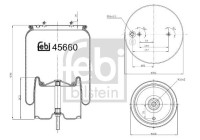 Spring bellows, air suspension