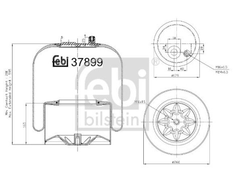Spring bellows, air suspension