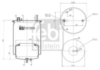 Spring bellows, air suspension
