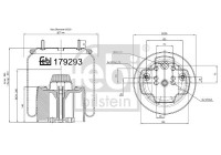 Spring bellows, air suspension