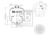 Spring bellows, air suspension