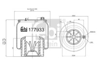 Spring bellows, air suspension