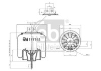 Spring bellows, air suspension