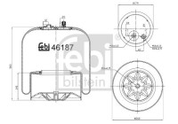 Spring bellows, air suspension