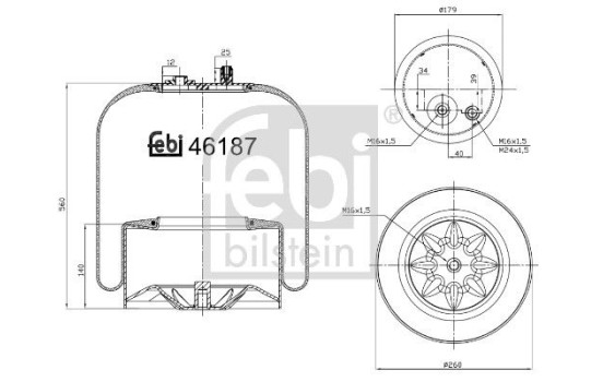 Spring bellows, air suspension