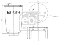 Spring bellows, air suspension