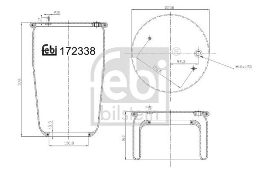 Spring bellows, air suspension