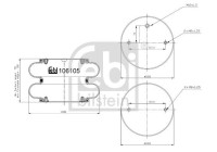 Spring bellows, air suspension