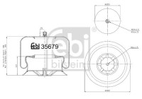 Spring bellows, air suspension