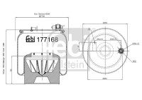 Spring bellows, air suspension