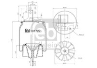 Spring bellows, air suspension