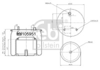 Spring bellows, air suspension