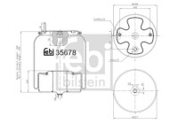 Spring bellows, air suspension