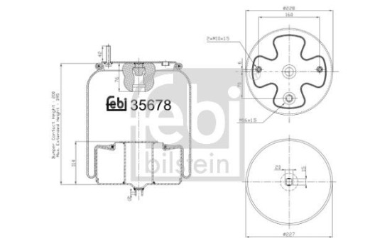 Spring bellows, air suspension