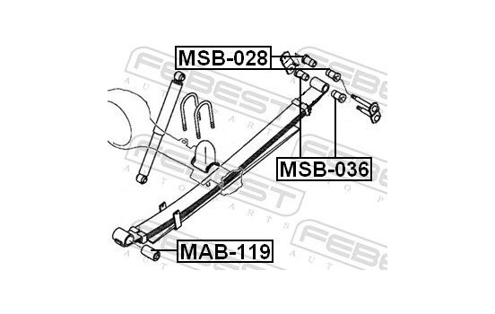 Bush, leaf spring