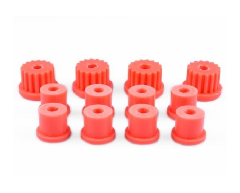 Mounting set, leaf spring