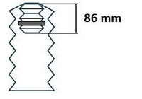 Dust cover, shock absorber 910358 Kayaba