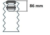 Dust cover, shock absorber 910359 Kayaba