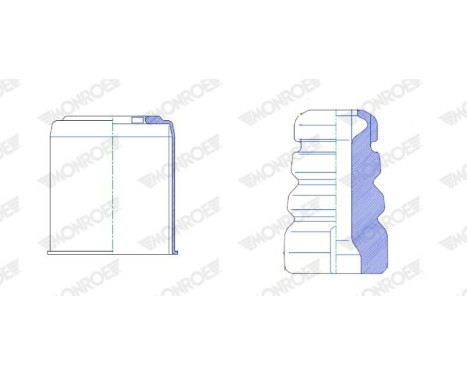 Dust cover, shock absorber PK474 Monroe, Image 2