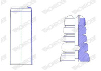 Dust cover, shock absorber PK475 Monroe