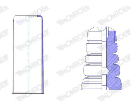 Dust cover, shock absorber PK475 Monroe