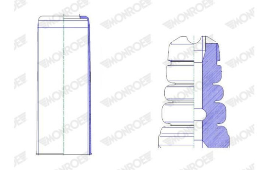 Dust cover, shock absorber PK475 Monroe, Image 2