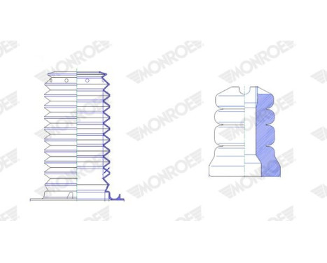 Dust cover, shock absorber PK477 Monroe