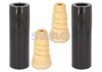 Dust cover, shock absorber