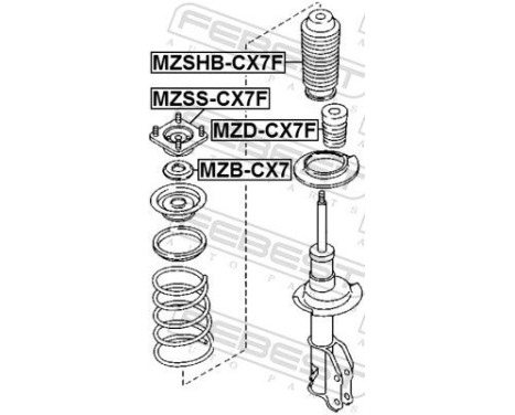 Protective Cap/Bellow, shock absorber, Image 2