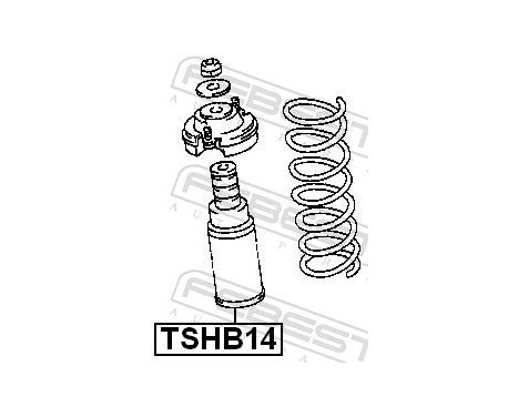 Protective Cap/Bellow, shock absorber, Image 2