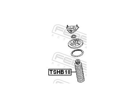 Protective Cap/Bellow, shock absorber, Image 2