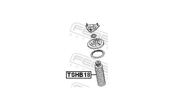 Protective Cap/Bellow, shock absorber, Image 2
