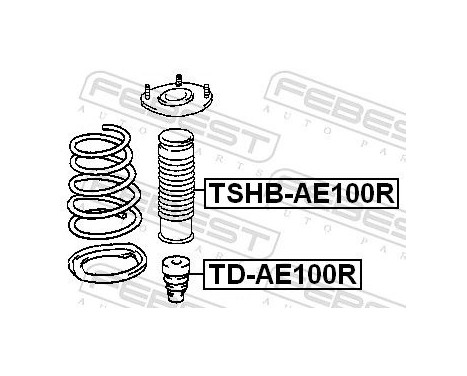 Protective Cap/Bellow, shock absorber, Image 2