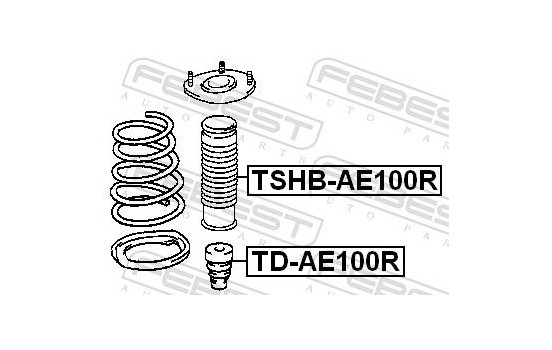 Protective Cap/Bellow, shock absorber, Image 2