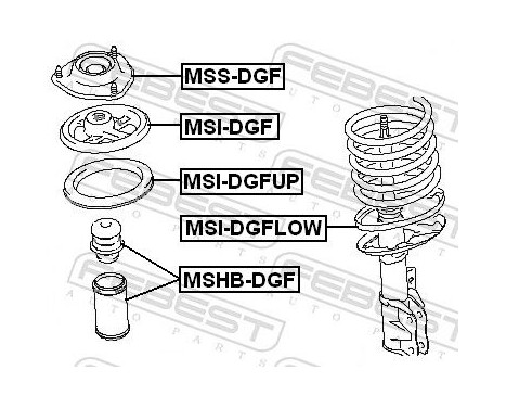 Protective Cap/Bellow, shock absorber, Image 2