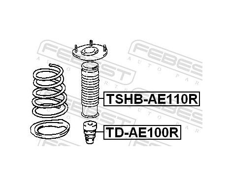 Protective Cap/Bellow, shock absorber, Image 2