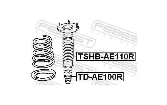 Protective Cap/Bellow, shock absorber, Image 2