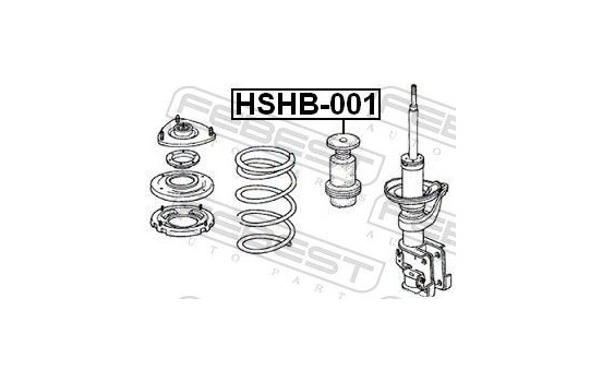 Protective Cap/Bellow, shock absorber, Image 2