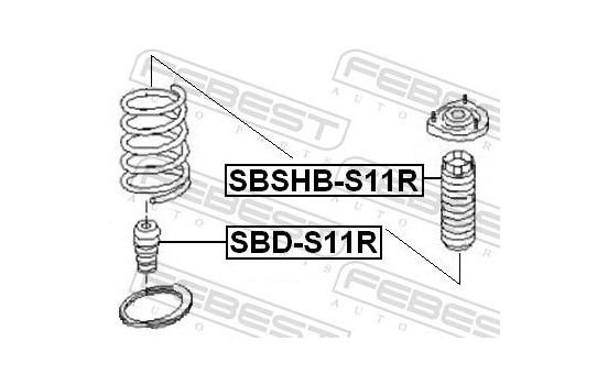 Rubber Buffer, suspension, Image 2