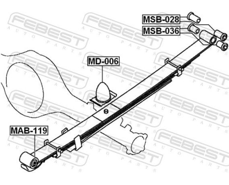 Rubber Buffer, suspension, Image 2