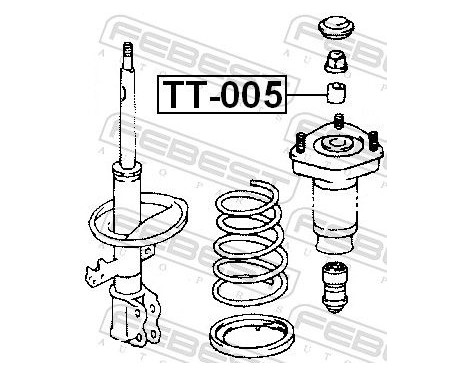 Spacer Bush, shock absorber, Image 2