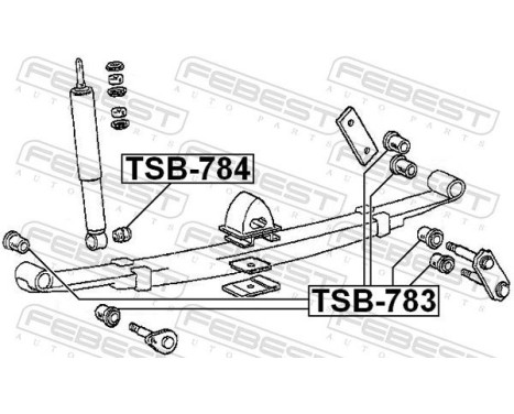 Spacer Bush, shock absorber, Image 2