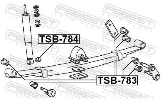 Spacer Bush, shock absorber, Image 2