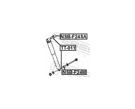 Spacer Bush, shock absorber, Image 2