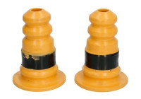 Stop buffer, axle connection