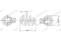 Chassis spring SN3409 Monroe