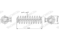 Chassis spring SP4373 Monroe