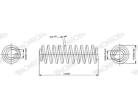 Chassis spring SP4373 Monroe