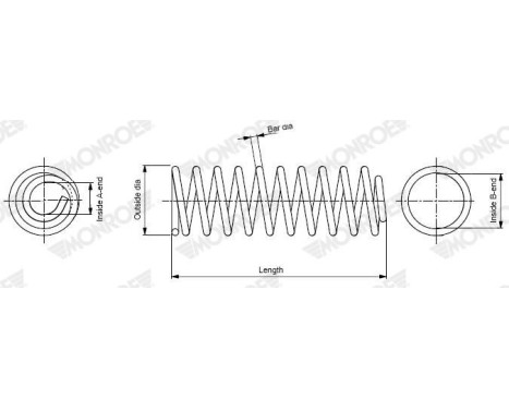 Chassis spring SP4376 Monroe